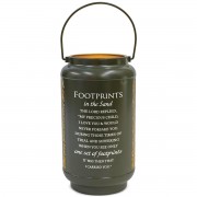 Lantern Footprints In Sand Large Green