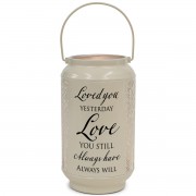 Lantern Loved You Yesterday Large Ivory Lantern Loved You Yesterday Large Ivory