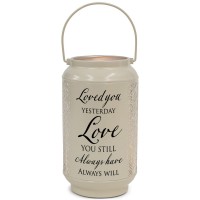 Lantern Loved You Yesterday Large Ivory Lantern Loved You Yesterday Large Ivory