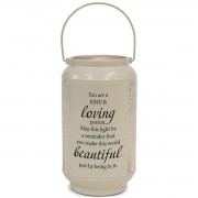 Lantern You Are Kind&Loving Large Ivory Lantern You Are Kind&Loving Large Ivory