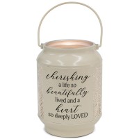Lantern Cherishing Life Small Ivory