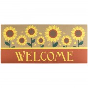 2pk -Doormat Insert Sunflowers Welcome - (Pack of 2)