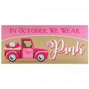 2pk -Doormat Insert Pink Fall Truck - (Pack of 2)