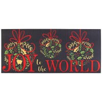 2pk -Doormat Insert Joy To The World - (Pack of 2)