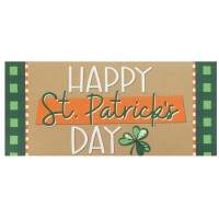 2pk -Doormat Insert Happy St Patricks Day - (Pack of 2)