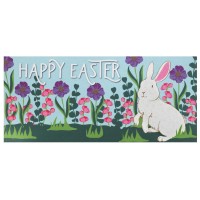 2pk -Doormat Insert Rabbit Happy Easter - (Pack of 2)