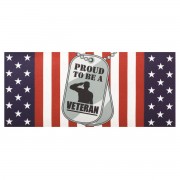 2pk -Doormat Insert Proud To Be A Veteran - (Pack of 2)
