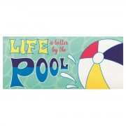 2pk -Doormat Insert Life Better By The Pool - (Pack of 2)