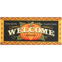 2pk -Doormat Insert Welcome Pumpkin - (Pack of 2)