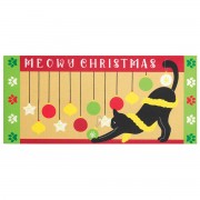 2pk -Doormat Insert Cat Meowy Christmas - (Pack of 2)