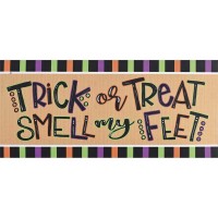 2pk -Doormat Insert Trick Or Treat Smell My - (Pack of 2)