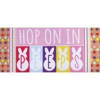 2pk -Doormat Insert Hop In Peeps - (Pack of 2)