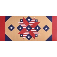 2pk -Doormat Insert Patriotic Barn Star - (Pack of 2)