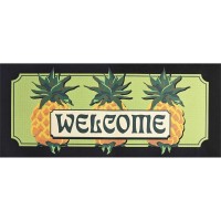 2pk -Doormat Insert Welcome Pineapple - (Pack of 2)