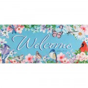 2pk -Doormat Insert Birds Welcome Josh.24:15 - (Pack of 2)
