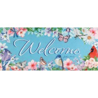 2pk -Doormat Insert Birds Welcome Josh.24:15 - (Pack of 2)