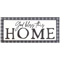 2pk -Doormat Insert God Bless This Home - (Pack of 2)