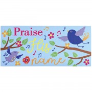 2pk -Doormat Insert Birds Praise His Name - (Pack of 2)
