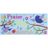 2pk -Doormat Insert Birds Praise His Name - (Pack of 2)