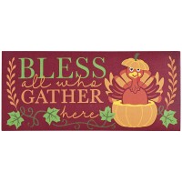 2pk -Doormat Insert Bless All Who Gather - (Pack of 2)