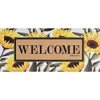 2pk -Doormat Insert Welcome Bright Sunflowers - (Pack of 2)