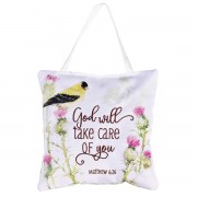 2pk -Hanging Door Pillow God Will Matt. 6:26 - (Pack of 2) 2pk -Hanging Door Pillow God Will Matt. 6:26 - (Pack of 2)