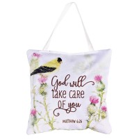2pk -Hanging Door Pillow God Will Matt. 6:26 - (Pack of 2) 2pk -Hanging Door Pillow God Will Matt. 6:26 - (Pack of 2)