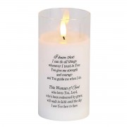 2pk -LED Candle Woman Of God 6in - (Pack of 2) 2pk -LED Candle Woman Of God 6in - (Pack of 2)