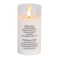2pk -LED Candle Woman Of God 6in - (Pack of 2)