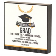 2pk -PLQ GRADUATION FOR I KNOW MDF 4"X4" - (Pack of 2)