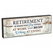 Tabletop Plaque Retirement Double Sided Tabletop Plaque Retirement Double Sided