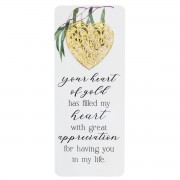 12pk -Embellished Bookcard Your Heart Of Gold - Pack of 12 12pk -Embellished Bookcard Your Heart Of Gold - Pack of 12