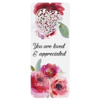 12pk -Embellished Bookcard You Are Loved & - Pack of 12 12pk -Embellished Bookcard You Are Loved & - Pack of 12