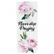 12pk -Embellished Bookcard Never Stop Praying - Pack of 12