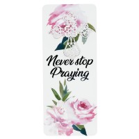 12pk -Embellished Bookcard Never Stop Praying - Pack of 12 12pk -Embellished Bookcard Never Stop Praying - Pack of 12