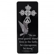 12pk -Embellished Bookcard 1Cor.16:13 On Guard - Pack of 12