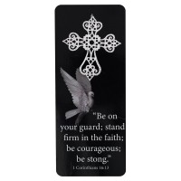 12pk -Embellished Bookcard 1Cor.16:13 On Guard - Pack of 12 12pk -Embellished Bookcard 1Cor.16:13 On Guard - Pack of 12