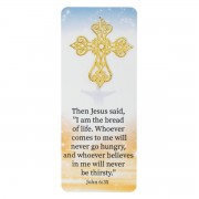 12pk -Embellished Bookcard John6:35 Jesus Said - Pack of 12