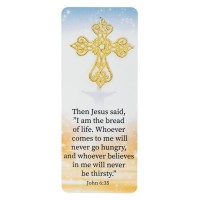 12pk -Embellished Bookcard John6:35 Jesus Said - Pack of 12 12pk -Embellished Bookcard John6:35 Jesus Said - Pack of 12
