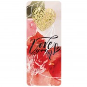 12pk -Embellished Bookcard Love You - Pack of 12