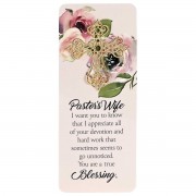 12pk -Embellished Bookcard Pastors Wife I Want - Pack of 12