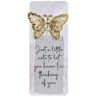 12pk -Embellished Bookcard Just A Little Note - Pack of 12 12pk -Embellished Bookcard Just A Little Note - Pack of 12