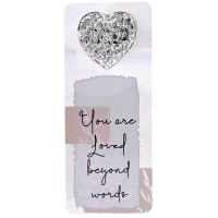 12pk -Embellished Bookcard Loved Beyond Words - Pack of 12 12pk -Embellished Bookcard Loved Beyond Words - Pack of 12