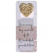 12pk -Embellished Bookcard Love Every Day And - Pack of 12