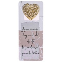 12pk -Embellished Bookcard Love Every Day And - Pack of 12