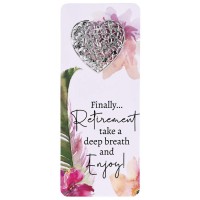 12pk -Embellished Bookcard Finally Retirement - Pack of 12