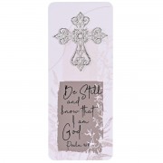 12pk -Embellished Bookcard Be Still Ps. 46:10 - Pack of 12