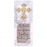 12pk -Embellished Bookcard I Am Afraid Ps.56:3 - Pack of 12
