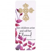 12pk -Embellished Bookcard Children Prov.31:28 - Pack of 12
