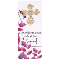 12pk -Embellished Bookcard Children Prov.31:28 - Pack of 12